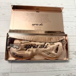 Slip Silk Sleep Mask Apres Ski Club Pure Silk Sleep Eye Mask NIB Luxury